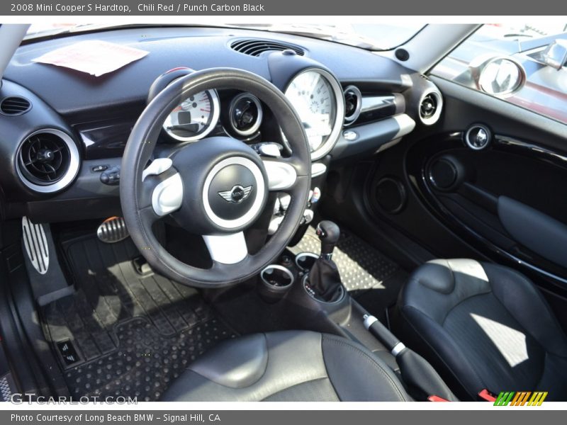 Chili Red / Punch Carbon Black 2008 Mini Cooper S Hardtop