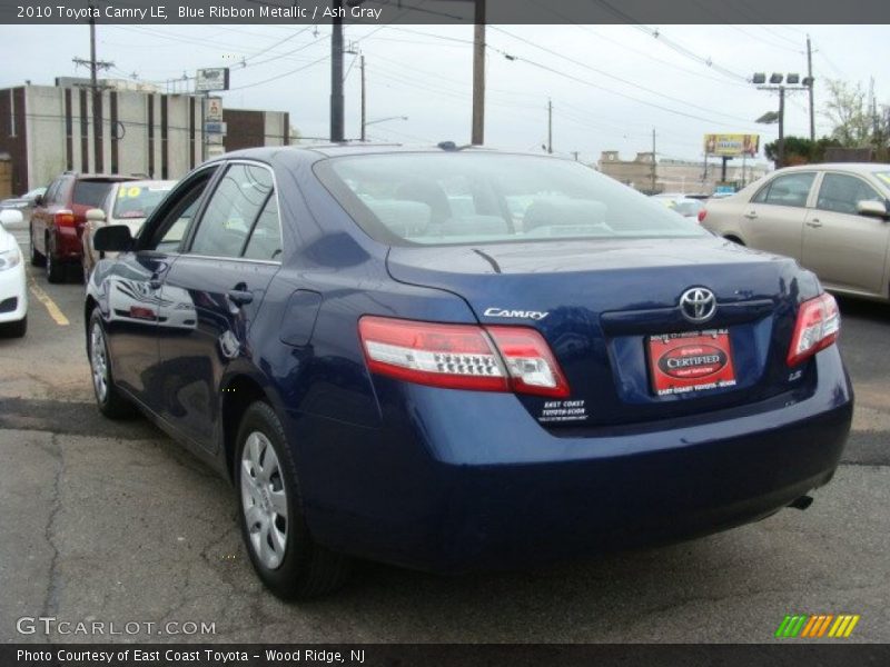 Blue Ribbon Metallic / Ash Gray 2010 Toyota Camry LE