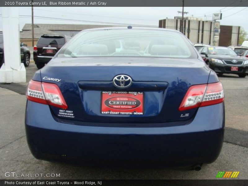 Blue Ribbon Metallic / Ash Gray 2010 Toyota Camry LE