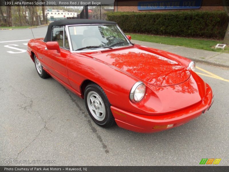 Rosso Red / Biscuit Beige 1991 Alfa Romeo Spider 2000