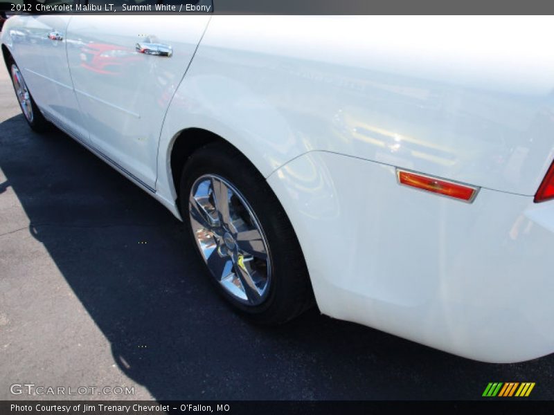 Summit White / Ebony 2012 Chevrolet Malibu LT
