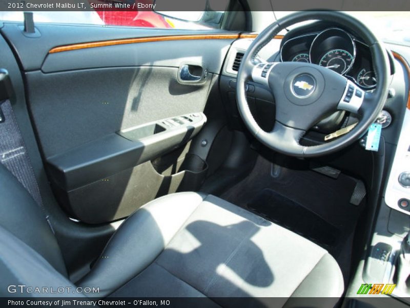 Summit White / Ebony 2012 Chevrolet Malibu LT