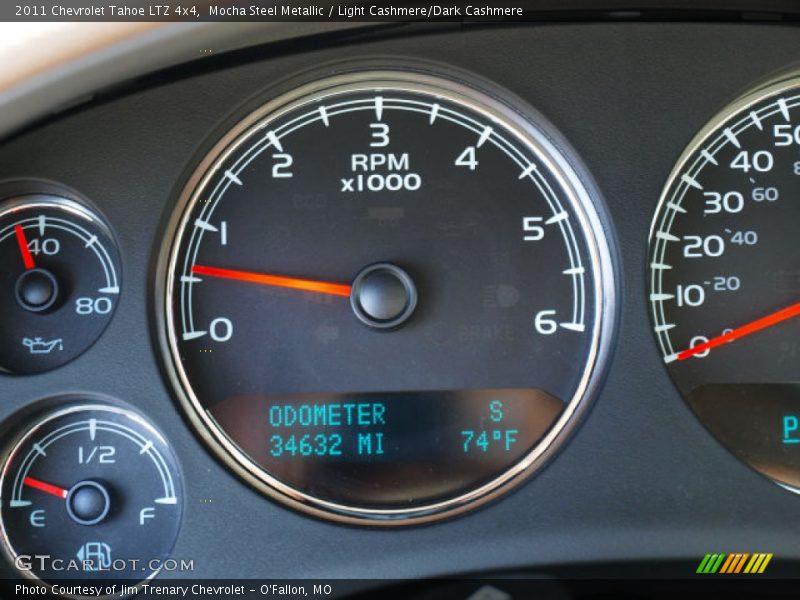 Mocha Steel Metallic / Light Cashmere/Dark Cashmere 2011 Chevrolet Tahoe LTZ 4x4
