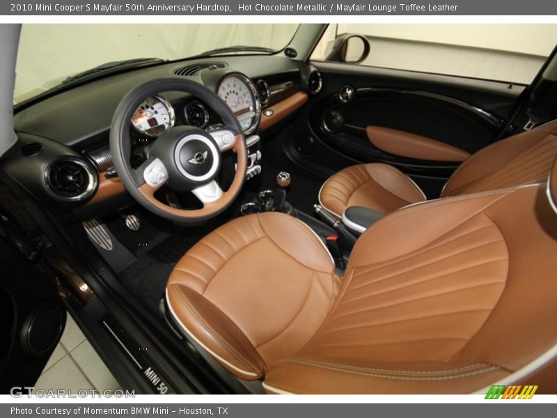 Front Seat of 2010 Cooper S Mayfair 50th Anniversary Hardtop