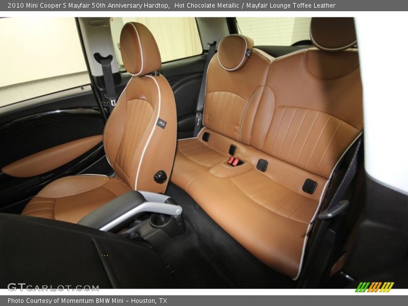 Rear Seat of 2010 Cooper S Mayfair 50th Anniversary Hardtop