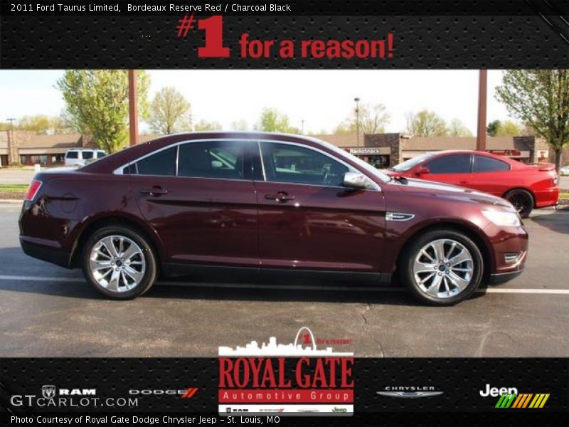 Bordeaux Reserve Red / Charcoal Black 2011 Ford Taurus Limited