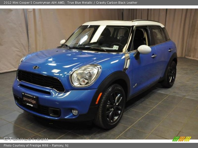 True Blue Metallic / Gravity Carbon Black Leather 2012 Mini Cooper S Countryman All4 AWD