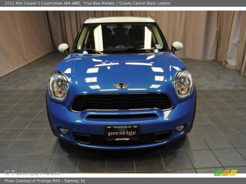 True Blue Metallic / Gravity Carbon Black Leather 2012 Mini Cooper S Countryman All4 AWD