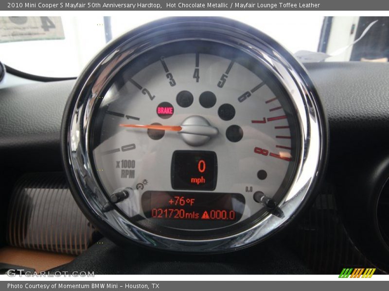 Hot Chocolate Metallic / Mayfair Lounge Toffee Leather 2010 Mini Cooper S Mayfair 50th Anniversary Hardtop