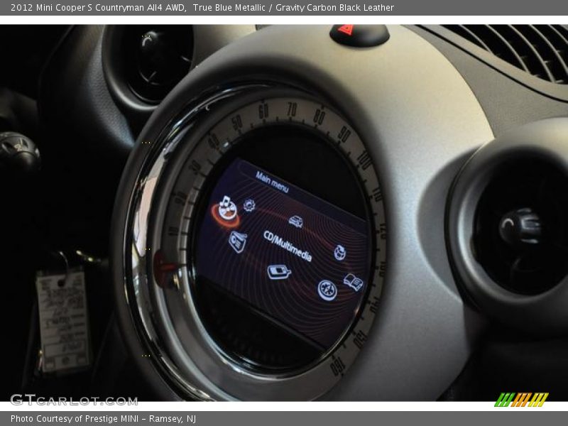 True Blue Metallic / Gravity Carbon Black Leather 2012 Mini Cooper S Countryman All4 AWD
