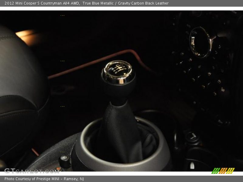 True Blue Metallic / Gravity Carbon Black Leather 2012 Mini Cooper S Countryman All4 AWD