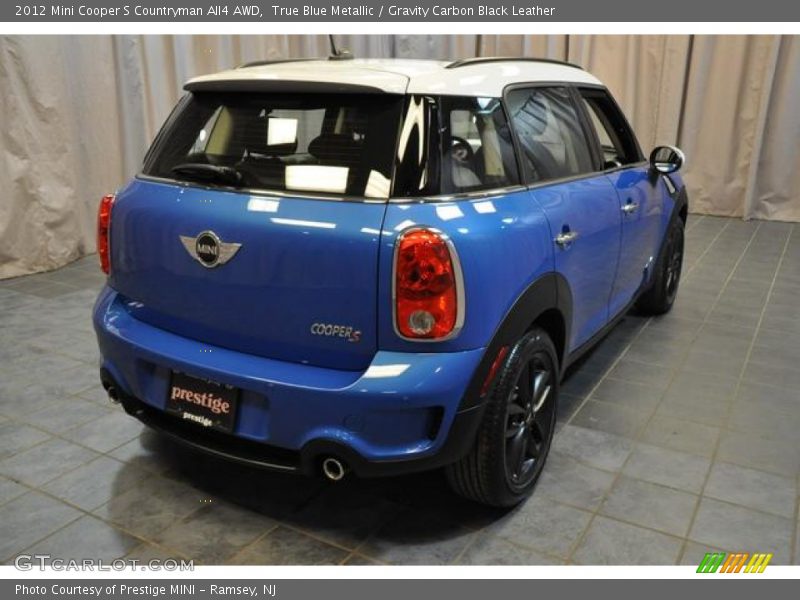 True Blue Metallic / Gravity Carbon Black Leather 2012 Mini Cooper S Countryman All4 AWD
