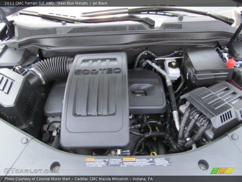 Steel Blue Metallic / Jet Black 2011 GMC Terrain SLE AWD