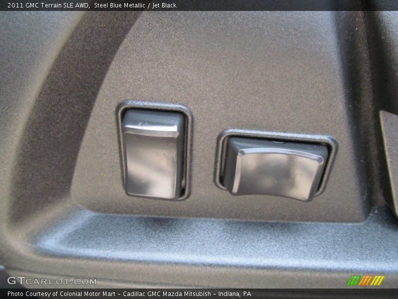 Steel Blue Metallic / Jet Black 2011 GMC Terrain SLE AWD