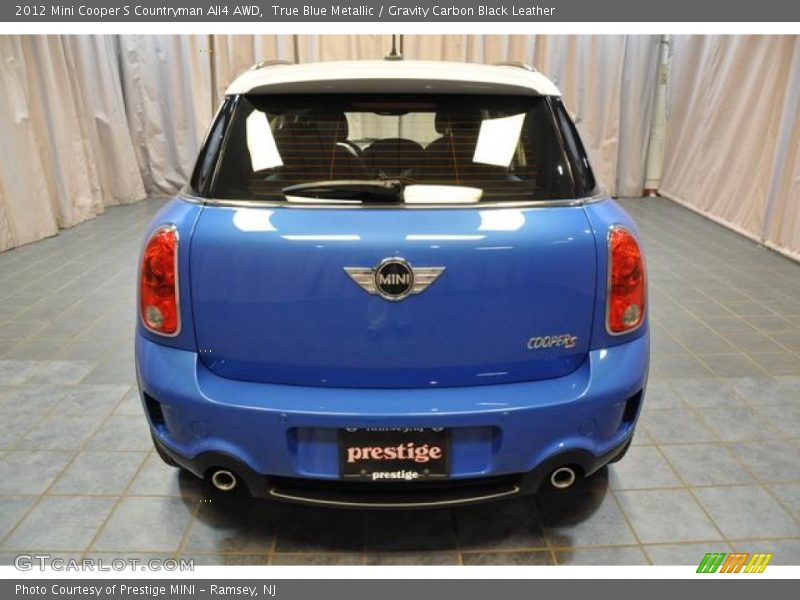True Blue Metallic / Gravity Carbon Black Leather 2012 Mini Cooper S Countryman All4 AWD