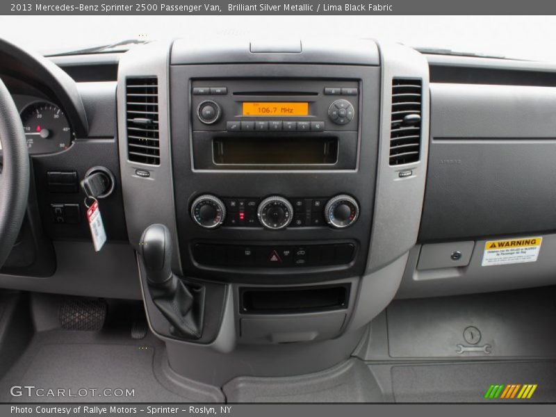 Controls of 2013 Sprinter 2500 Passenger Van