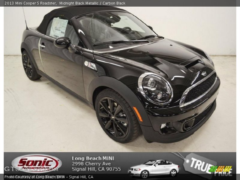 Midnight Black Metallic / Carbon Black 2013 Mini Cooper S Roadster