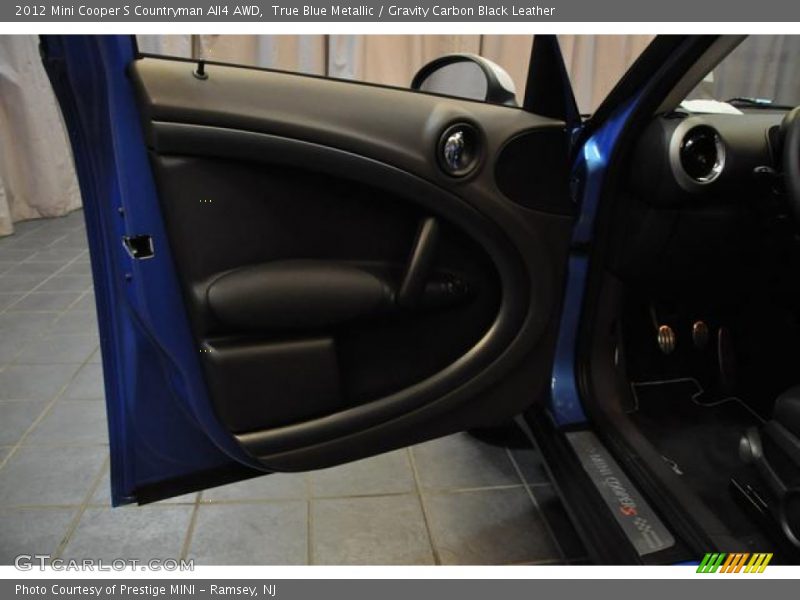 True Blue Metallic / Gravity Carbon Black Leather 2012 Mini Cooper S Countryman All4 AWD