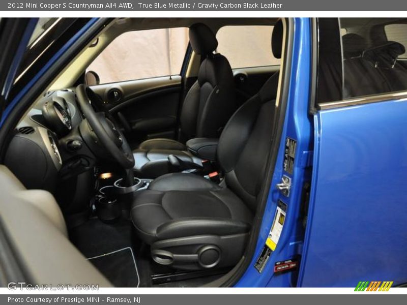 True Blue Metallic / Gravity Carbon Black Leather 2012 Mini Cooper S Countryman All4 AWD