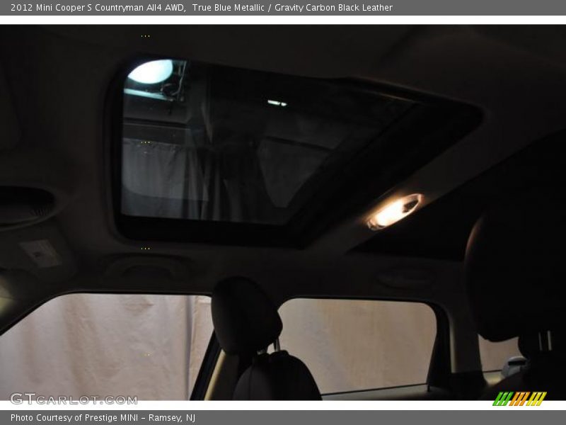 True Blue Metallic / Gravity Carbon Black Leather 2012 Mini Cooper S Countryman All4 AWD