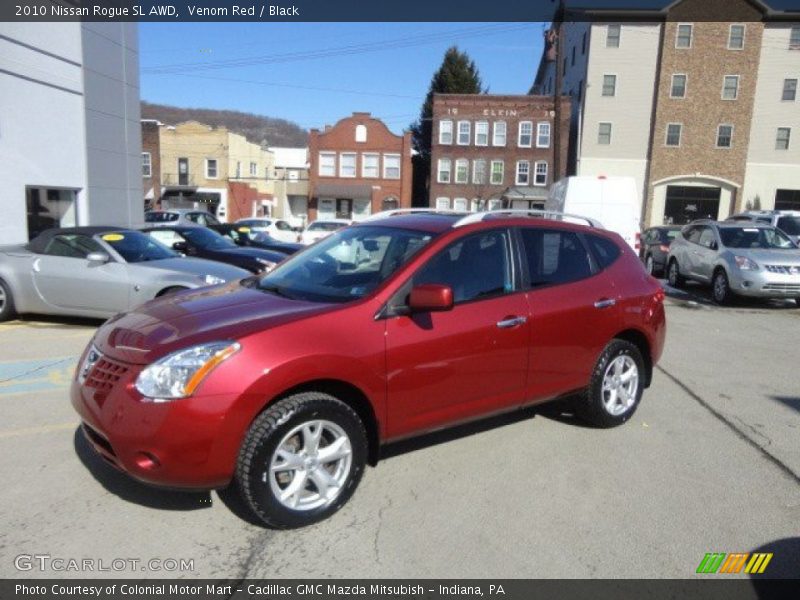 Venom Red / Black 2010 Nissan Rogue SL AWD