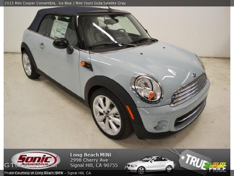 Ice Blue / Mini Yours Soda Satellite Gray 2013 Mini Cooper Convertible