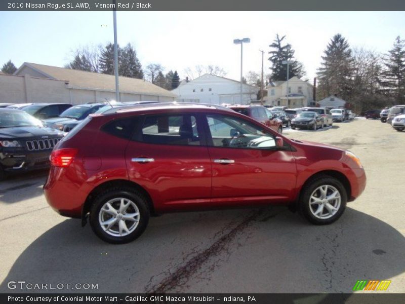 Venom Red / Black 2010 Nissan Rogue SL AWD