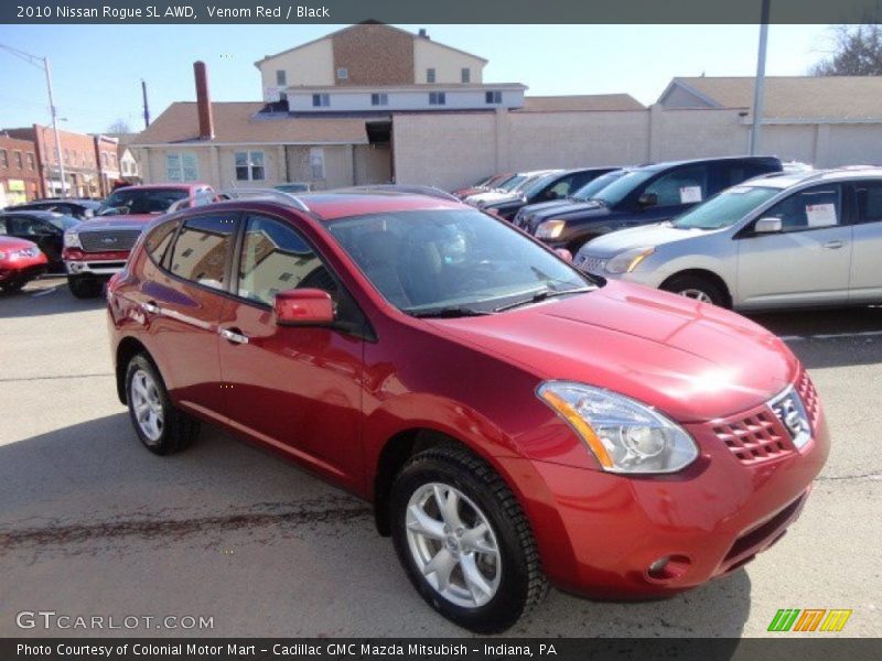 Venom Red / Black 2010 Nissan Rogue SL AWD