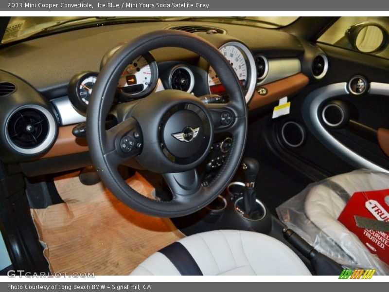 Ice Blue / Mini Yours Soda Satellite Gray 2013 Mini Cooper Convertible