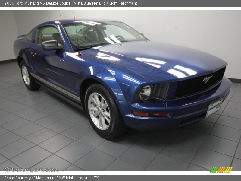 Vista Blue Metallic / Light Parchment 2006 Ford Mustang V6 Deluxe Coupe
