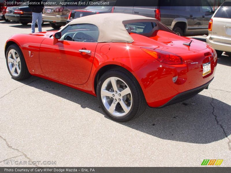 Aggressive Red / Ebony/Sand 2008 Pontiac Solstice Roadster