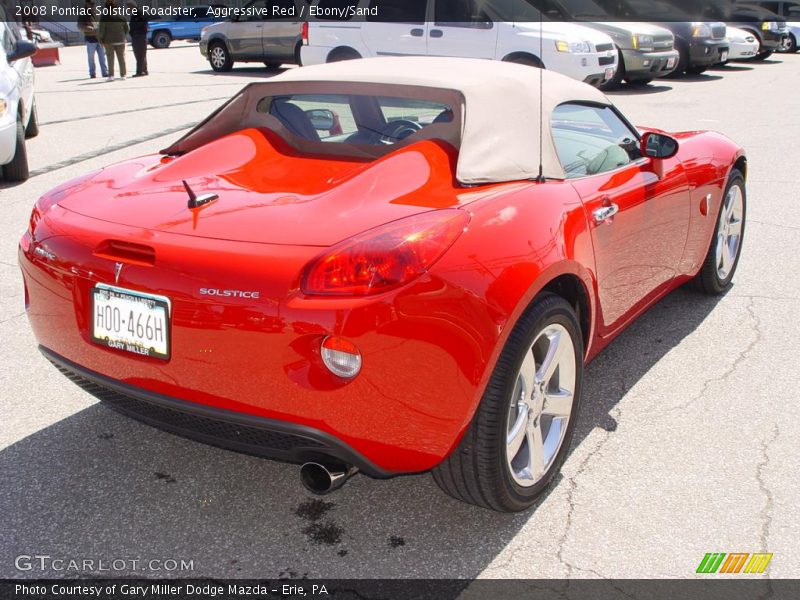 Aggressive Red / Ebony/Sand 2008 Pontiac Solstice Roadster