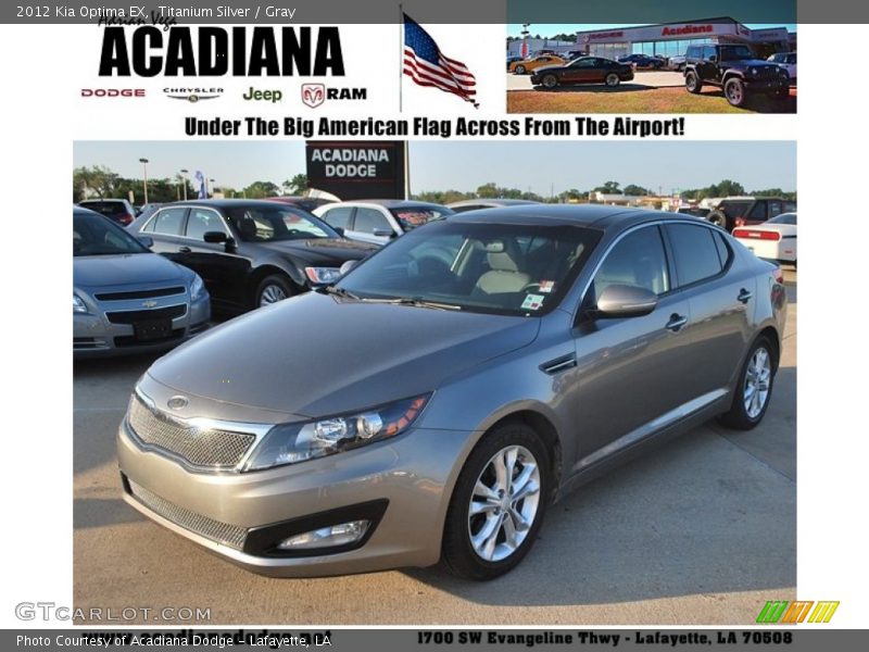 Titanium Silver / Gray 2012 Kia Optima EX