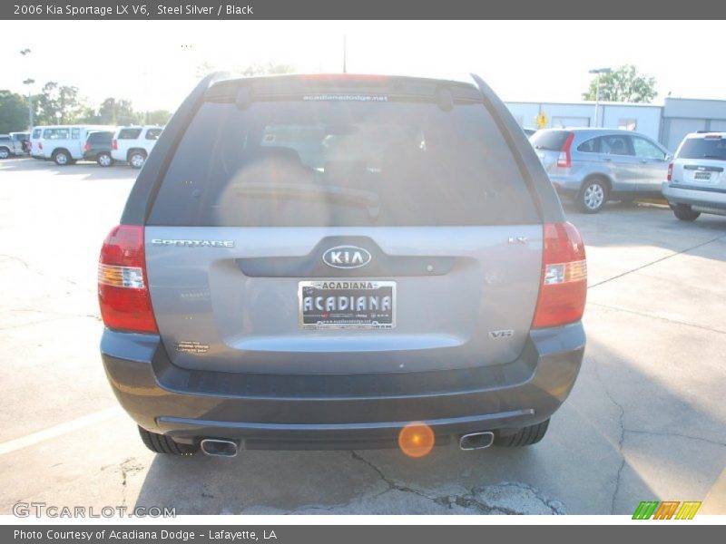Steel Silver / Black 2006 Kia Sportage LX V6