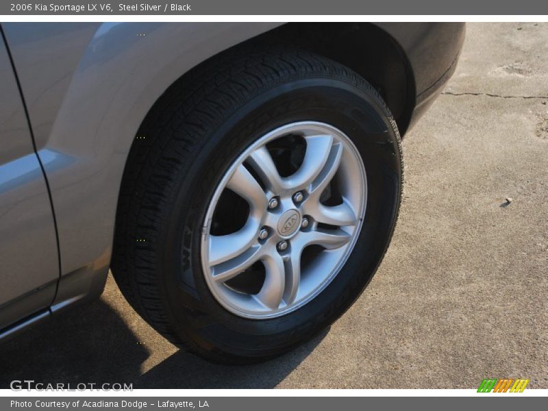 Steel Silver / Black 2006 Kia Sportage LX V6