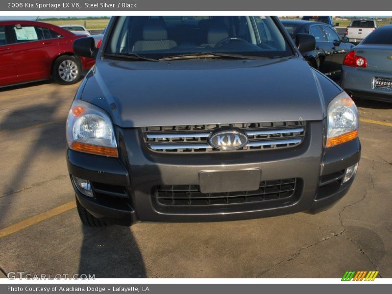 Steel Silver / Black 2006 Kia Sportage LX V6