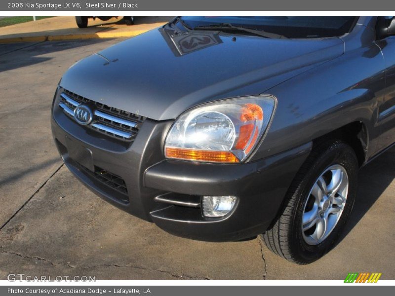 Steel Silver / Black 2006 Kia Sportage LX V6
