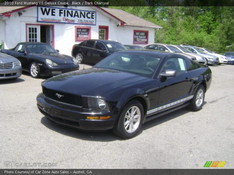 Black / Dark Charcoal 2008 Ford Mustang V6 Deluxe Coupe