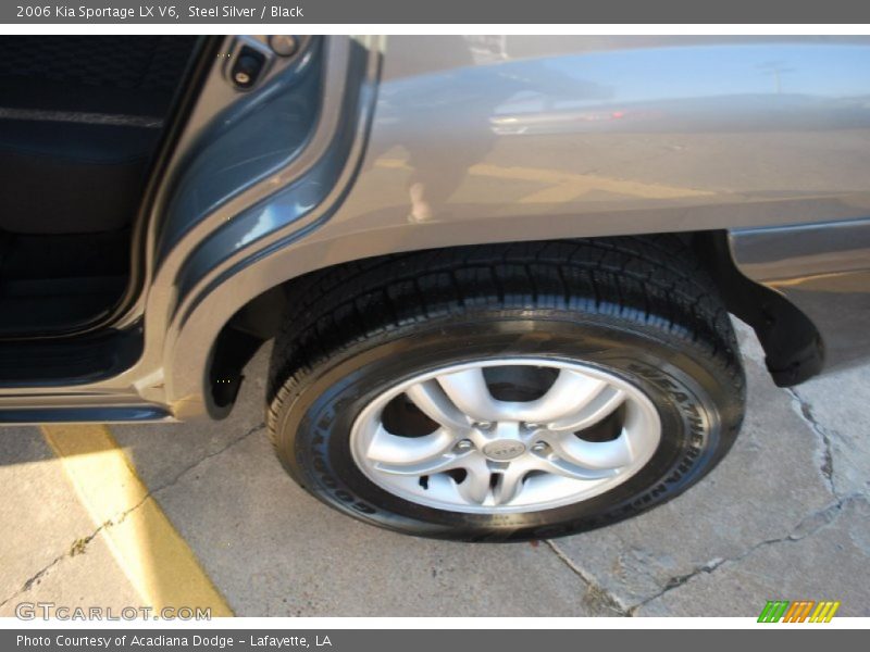 Steel Silver / Black 2006 Kia Sportage LX V6