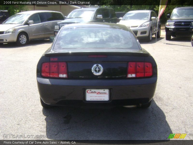 Black / Dark Charcoal 2008 Ford Mustang V6 Deluxe Coupe