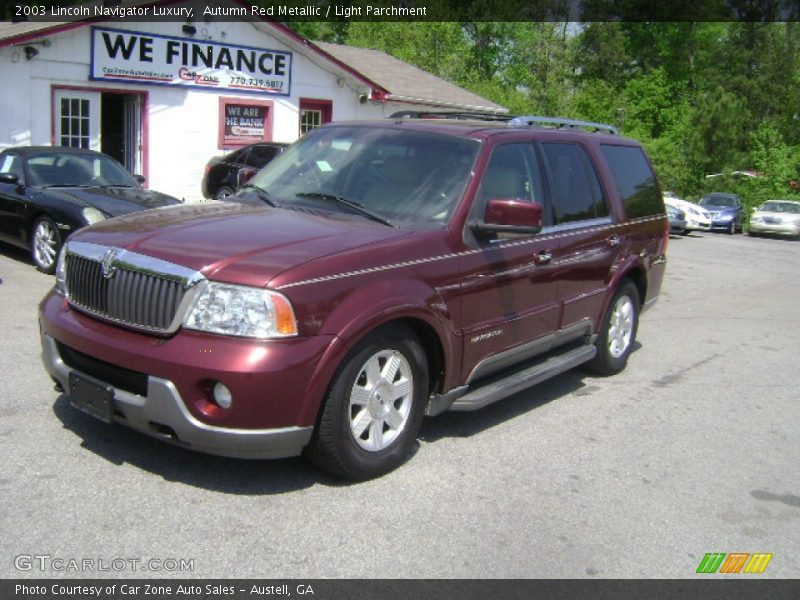 Autumn Red Metallic / Light Parchment 2003 Lincoln Navigator Luxury