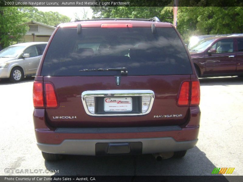 Autumn Red Metallic / Light Parchment 2003 Lincoln Navigator Luxury