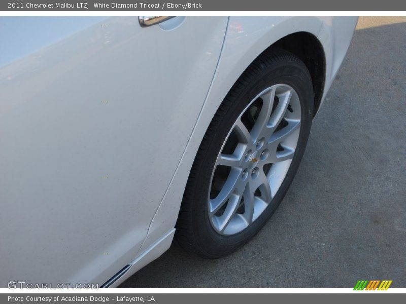 White Diamond Tricoat / Ebony/Brick 2011 Chevrolet Malibu LTZ