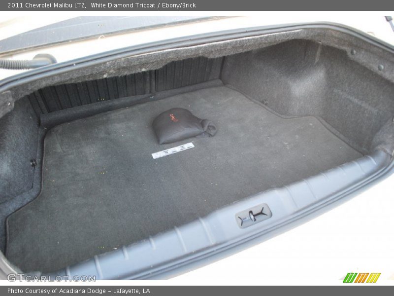 White Diamond Tricoat / Ebony/Brick 2011 Chevrolet Malibu LTZ