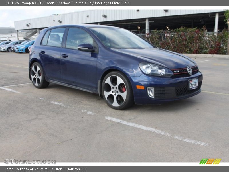 Shadow Blue Metallic / Interlagos Plaid Cloth 2011 Volkswagen GTI 4 Door
