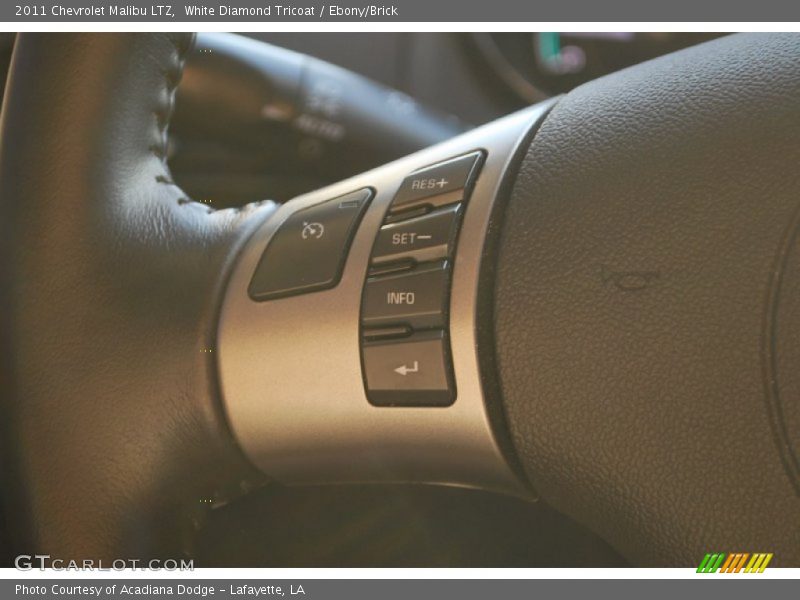 White Diamond Tricoat / Ebony/Brick 2011 Chevrolet Malibu LTZ