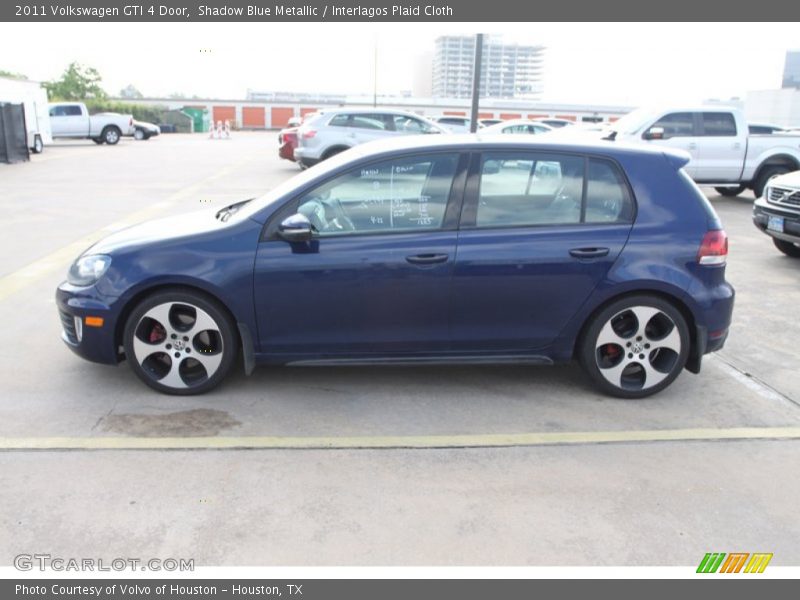 Shadow Blue Metallic / Interlagos Plaid Cloth 2011 Volkswagen GTI 4 Door