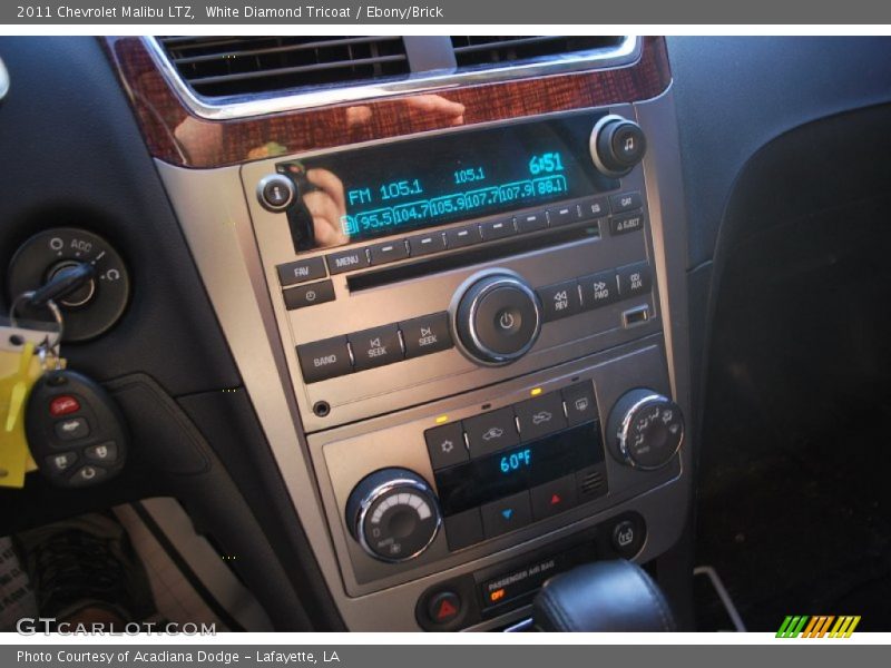 White Diamond Tricoat / Ebony/Brick 2011 Chevrolet Malibu LTZ