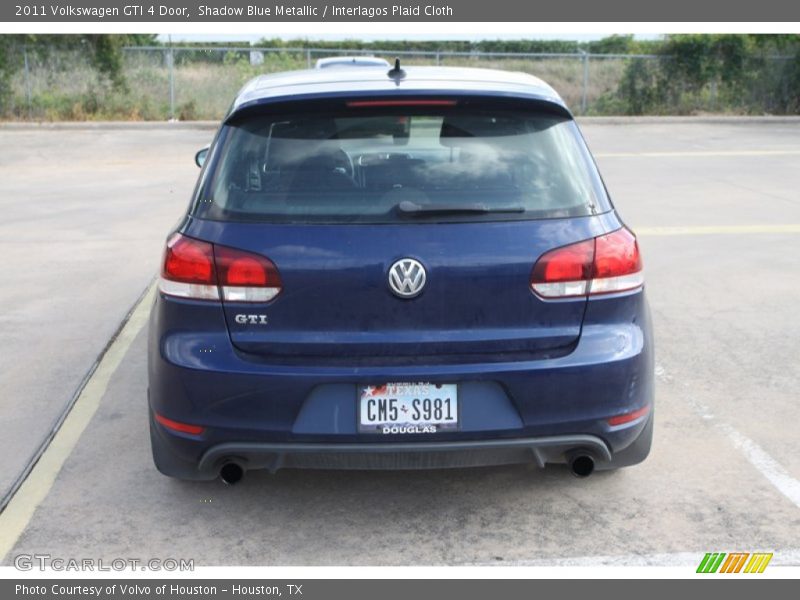 Shadow Blue Metallic / Interlagos Plaid Cloth 2011 Volkswagen GTI 4 Door