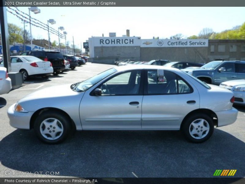 Ultra Silver Metallic / Graphite 2001 Chevrolet Cavalier Sedan